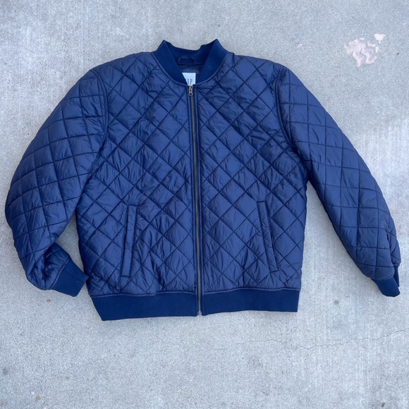 GAP Men’s Quilted Bomber Jacket (XL) - Picture 1 of 8